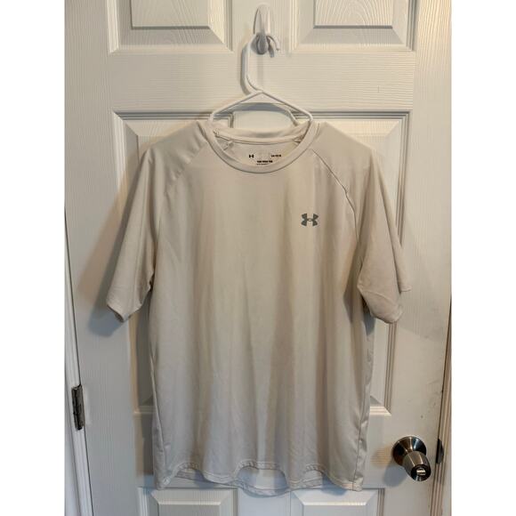 Under Armour Men’s Tech Tee  Short Sleeve, Size Large, White - Picture 1 of 3